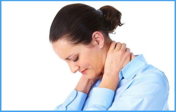 bolesť krku u ženy s cervikálnou osteochondrózou